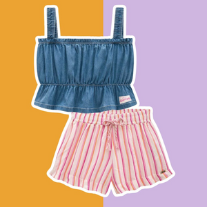 Denim- Strawberry Lemonade Set