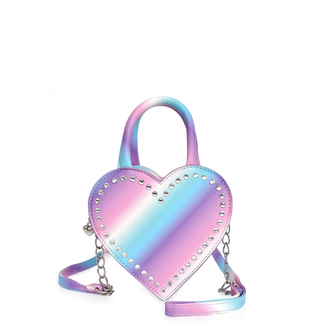 Heart Icy Ombre Rhinestone Crossbody