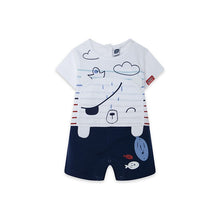 Load image into Gallery viewer, Pirate at Sea Romper Set
