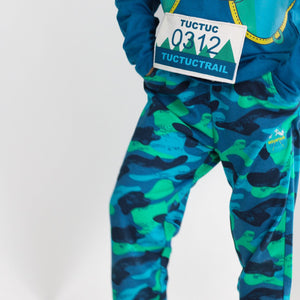 Color Hiker Blue Camouflage Plush Trousers