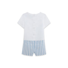 Load image into Gallery viewer, So Cute Baby Blue Romper
