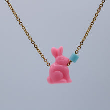 Load image into Gallery viewer, Pink Bunny Necklace
